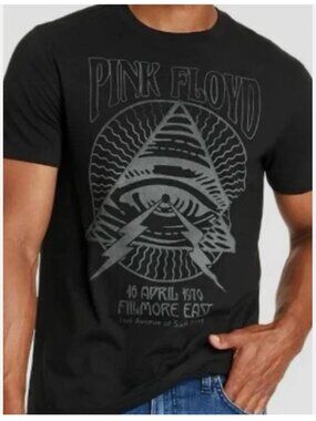 Goodfellow & Co Pink Floyd T-Shirt Black Short Sleeve With Gray Design Unisex M